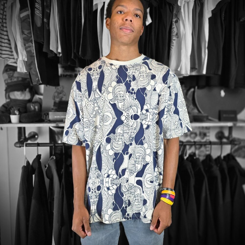 Vintage Massive Revolution African Tribal Mask T-shirt Men's 4X